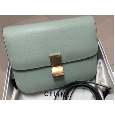 Celine Medium Classic Bag in Box, Kalbsleder, Mintgrün