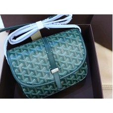 Goyard Goyardine Chevron Umhängetasche Grün