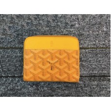Goyard Chevron Kleine Geldbörse mit Reißverschluss Gelb