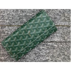 Goyard Varenne Chevron Lange Geldbörse Grün
