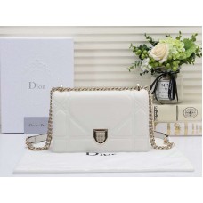 Dior Diorama Lammledertasche Weiß d05283