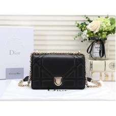 Dior Kleine Diorama Lammledertasche Schwarz d0526