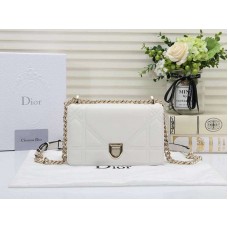 Dior Kleine Diorama Lammledertasche Weiß d05264