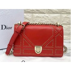 Dior Kleine Diorama Tasche aus Kalbsleder Rot d0421-12