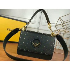 Fendi Kan IF Ledertasche Schwarz