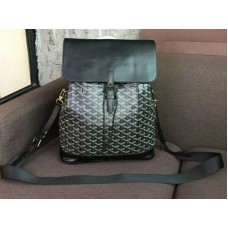 Goyard Goyardine Kalbsleder Alpin Rucksack Schwarz