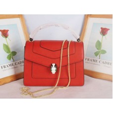 Bvlgari Schutzhülle Serpenti Forever 25 cm Kalbsleder Rot