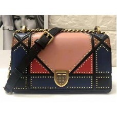 Dior kleine Diorama Tasche in mehrfarbigem Patchwork