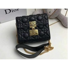 Dior Dioraddict Mini Lammledertasche Schwarz