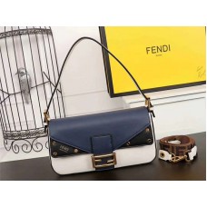 Fendi Baguette FF Umhängetasche Schwarz Blau