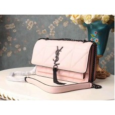 Saint Laurent Jamie Medium Carre Rive in Clafskin Pink