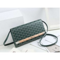 Goyard Monte Carlo Clutch mit Riemen, PM Grün