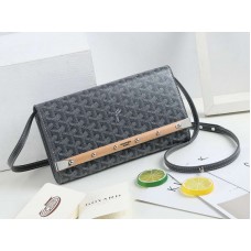Goyard Monte Carlo Clutch mit Riemen PM Grau