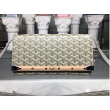 Goyard Monte Carlo Clutch mit Riemen PM Hellgrau