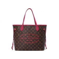 Louis Vuitton 2013 Monogram Neverfull MM Indian Rose