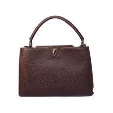 Louis Vuitton Capucines Tasche, Größe M, Dunkelviolett