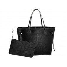 Louis Vuitton Neverfull MM aus Epi-Leder, Schwarz