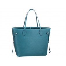 Louis Vuitton Neverfull MM aus Epi-Leder, Blau