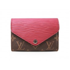 Louis Vuitton Monogram Marie-Lou Kompakt-Geldbörse Fuchsia