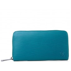 Louis Vuitton Epi Leder Zippy Organizer Blau