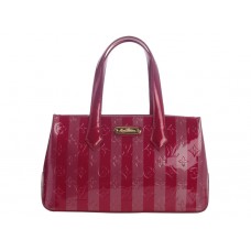 Louis Vuitton Monogram Stripes Lackleder Wilshire Bld Cherry