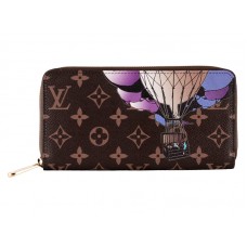 Louis Vuitton Monogram Zippy Illustre Nostalgischer Werbeclip-Reißverschluss Lang