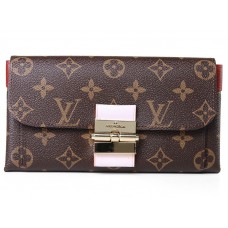 Louis Vuitton Monogram Elysee Geldbörse Rot