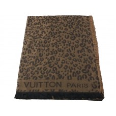 Louis Vuitton Schal mit Leopardenmuster, Braun