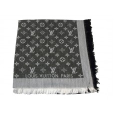 Louis Vuitton Monogram Ikat Schal Grau