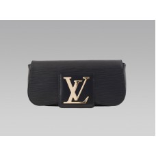 Louis Vuitton Epi Leder Sobe Clutch Schwarz
