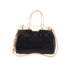 Louis Vuitton Monogram Vernis Brea MM Schwarz
