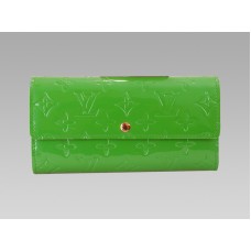 Louis Vuitton Monogramm Vernis Sarah Geldbörse Green Tonic
