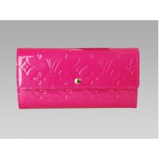 Louis Vuitton Monogramm Vernis Sarah Geldbörse Rose Pop