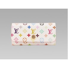 Louis Vuitton Monogram Multicolore Weißer 4-Schlüsselanhänger Litschi
