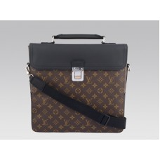 Aktentasche aus Makassar mit Louis Vuitton-Monogramm