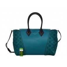 Louis Vuitton W Bag Pm Cuir Orferre Körper und Veau Cachemire Seiten Blau