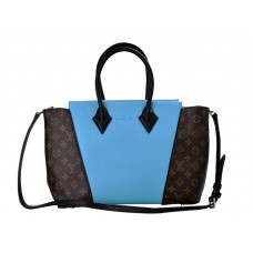 Louis Vuitton W Bag Monogram & Leder PM Blau