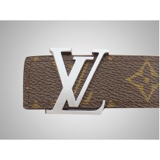 Louis Vuitton Gürtel mit Initialen-Monogramm und silberner Schnalle