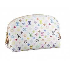 Louis Vuitton Monogram Multicolore Kosmetiktasche Weiß