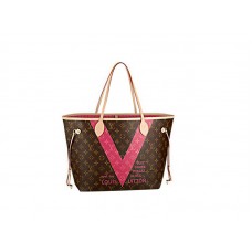 Louis Vuitton-Monogramm V Neverfull Mm Granate