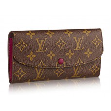 Louis Vuitton Monogram Emilie Geldbörse Fuchsia