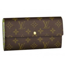 Louis Vuitton-Monogramm-Sarah-Geldbörse Fleuri Vert