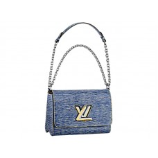 Louis Vuitton Epi Leder Twist MM Denim Hell