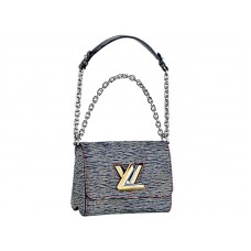 Louis Vuitton Epi Leder Twist PM Denim Dunkel