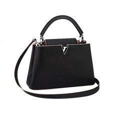 Louis Vuitton Capucines BB Tasche Schwarz Petal
