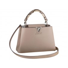 Louis Vuitton Capucines Bb Tasche Python Galet
