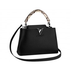 Louis Vuitton Capucines Bb Tasche Python Noir