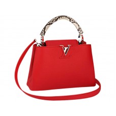 Louis Vuitton Capucines Bb Tasche Python Rubis