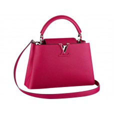Louis Vuitton Capucines BB Tasche, Fluoreszierendes Pink