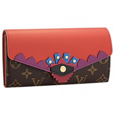Louis Vuitton Monogram Canvas Sarah Geldbörse Totem Flamingo
